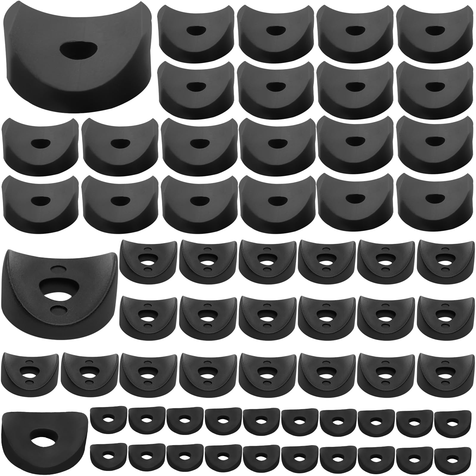 10 Distanziatori Per Sella Bici In Polietilene HD - 5 Mm X 25/8,2 Mm, M8, Per Tubi 25-32 Mm - Foto 3