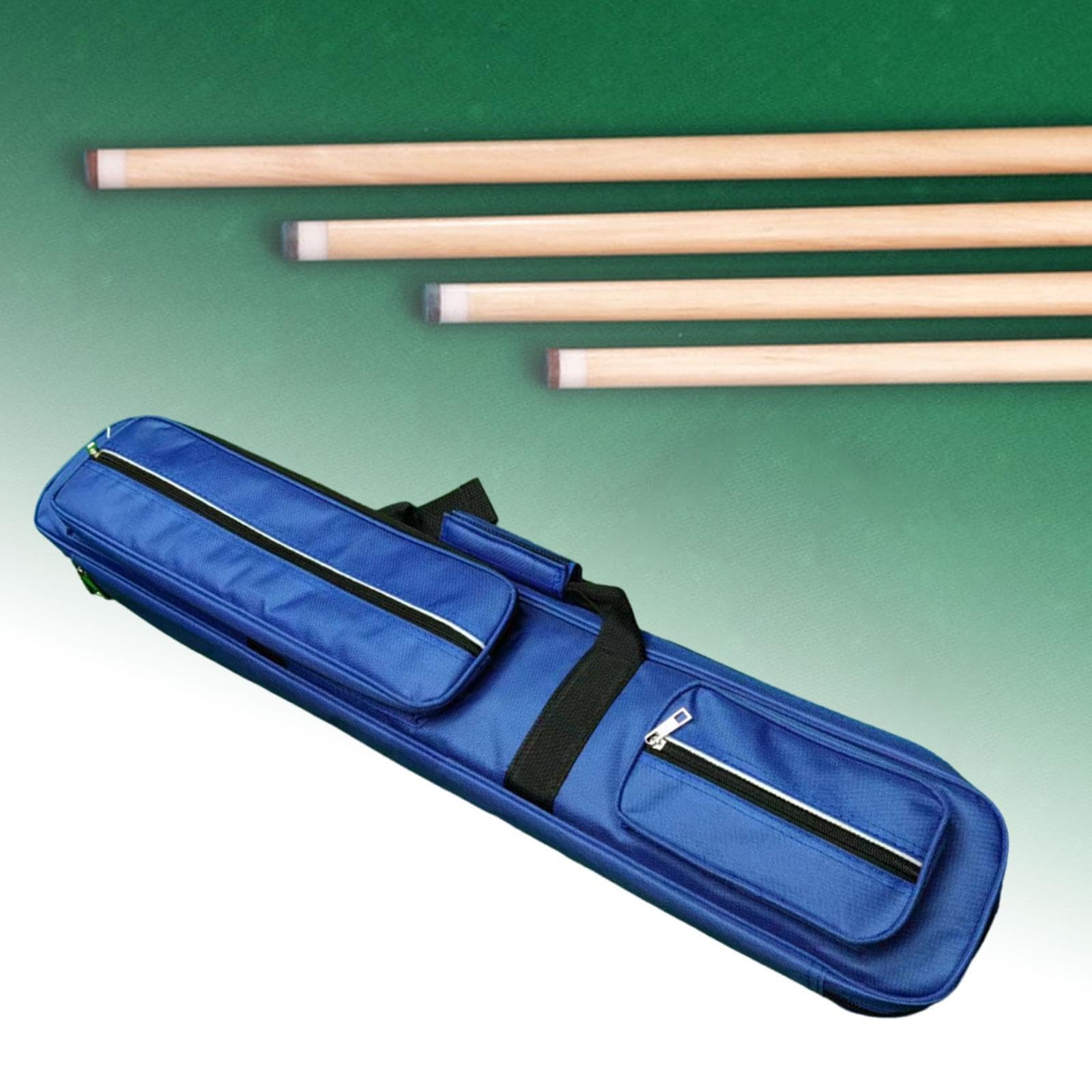 harayaa Pool Queue Tragetasche, Tragetasche mit Tragegurt, Praktische Pool Queue Tasche Aus Oxford Stoff, für Herren, Blau