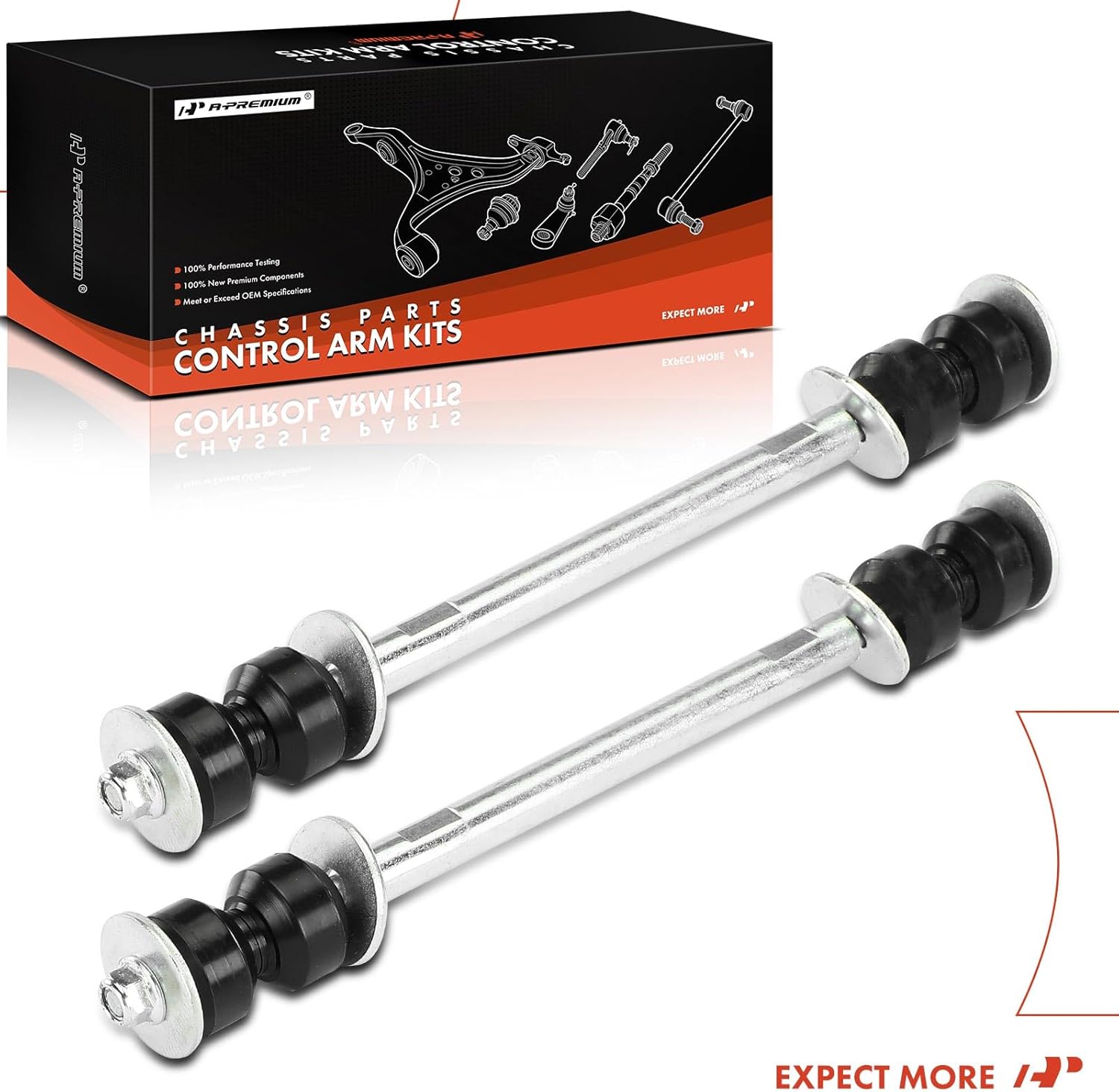 A-Premium 2 x Rear Sway Bar Links Stabilizer Bar Links, Compatible with Ford Taurus 1986-2007 & Lincoln Continental 1984-1994, Mark VII 1984-1992 & Mercury Sable 1986-2005