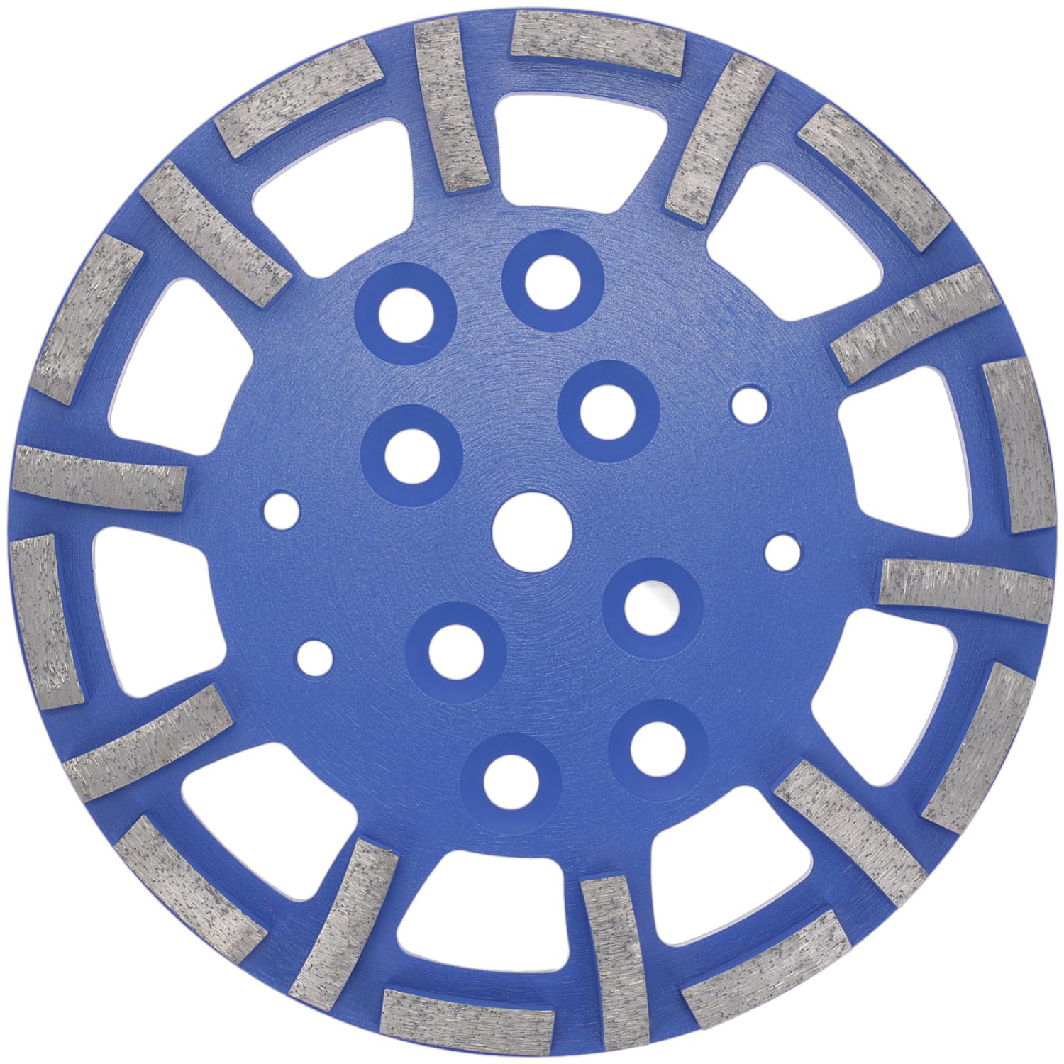 Profi Diamant Bodenschleifteller B320 – 250 mm x 19 mm Aufnahme – 20 Segmente mit 10 mm Segmenthöhe – Schleifplatte für Beton und Fliesenkleber – Passend für Gölz SM250, Blastrac, Norton Clippe
