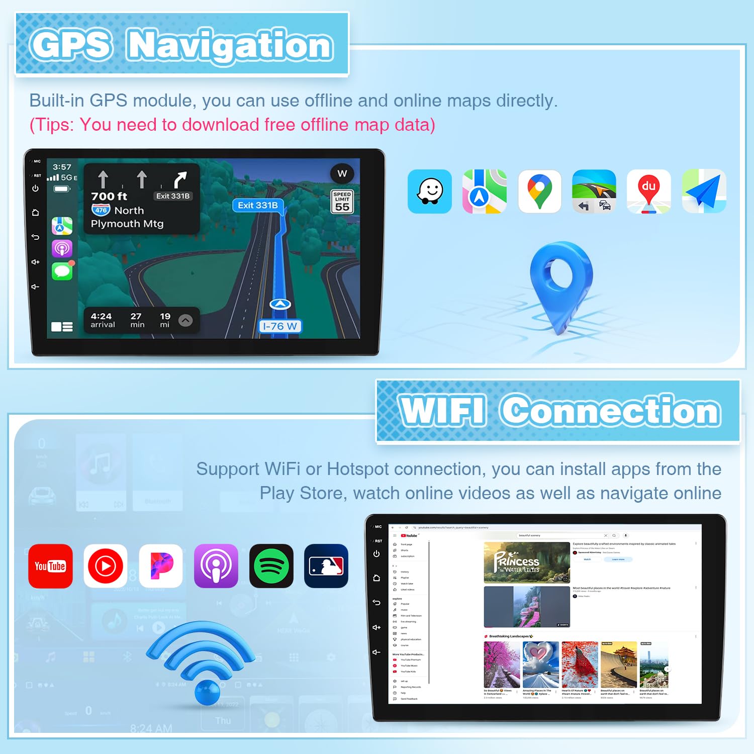 Autoradio Android Per Nissan Micra K12 2002-2009 - 9 Pollici, Carplay, GPS, 2GB+32GB - Foto 9