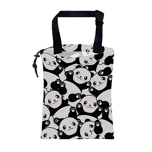 Miniatura 9 de Bolsa de basura para coche linda con gatos de dibujos animados, bolsa de basura impermeable a prueba de fugas con cordón, bolsa de basura plegable