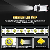 Vista 2 de RIGIDON 2 piezas 15 W Barra de luz LED de 4 pulgadas Barra de luz LED delgada Barra de luz LED de una sola fila Impermeable Luz de trabajo LED Luz