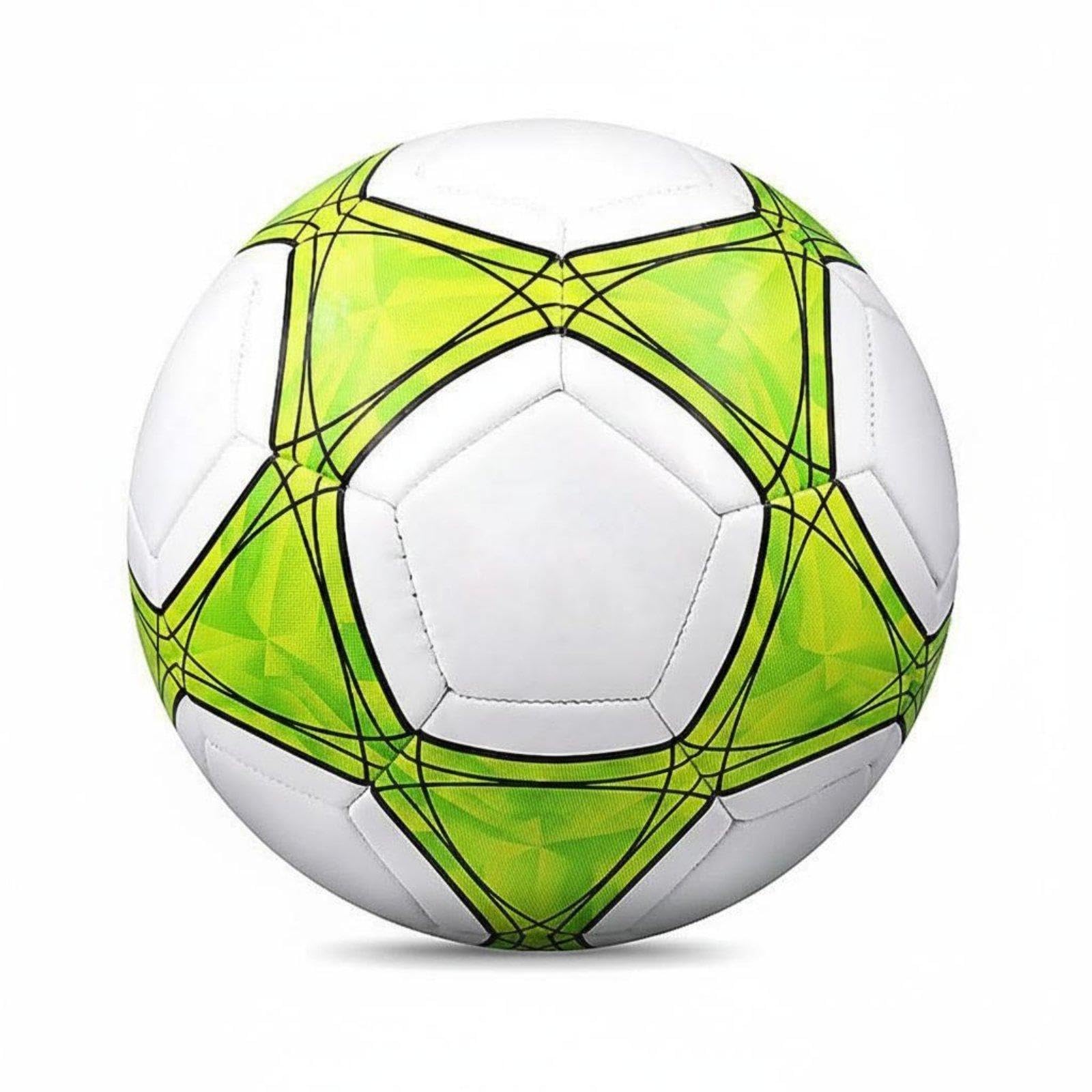 Classic Black and White Soccer Ball Official Size & Weight Machine-Stitched Soccer Ball Construction Machine Stitched Football for Junior, Park Star Green Size 5-image-10