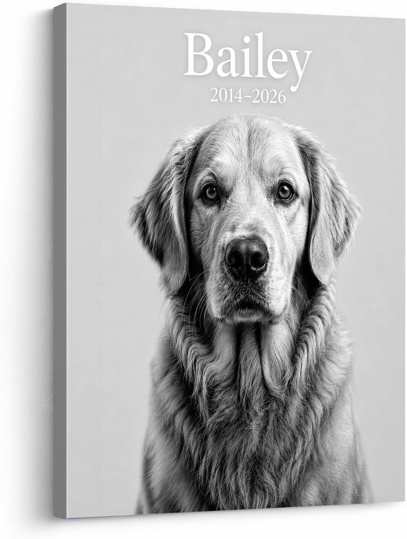 P&L ART.Custom Canvas Prints with Your Photos, Personalized Black and White Artistic Portrait, Made in USA & Ships Next Day, 1.25" Thick Gallery Wrap Ready to Hang Wall Art Decor 11x14