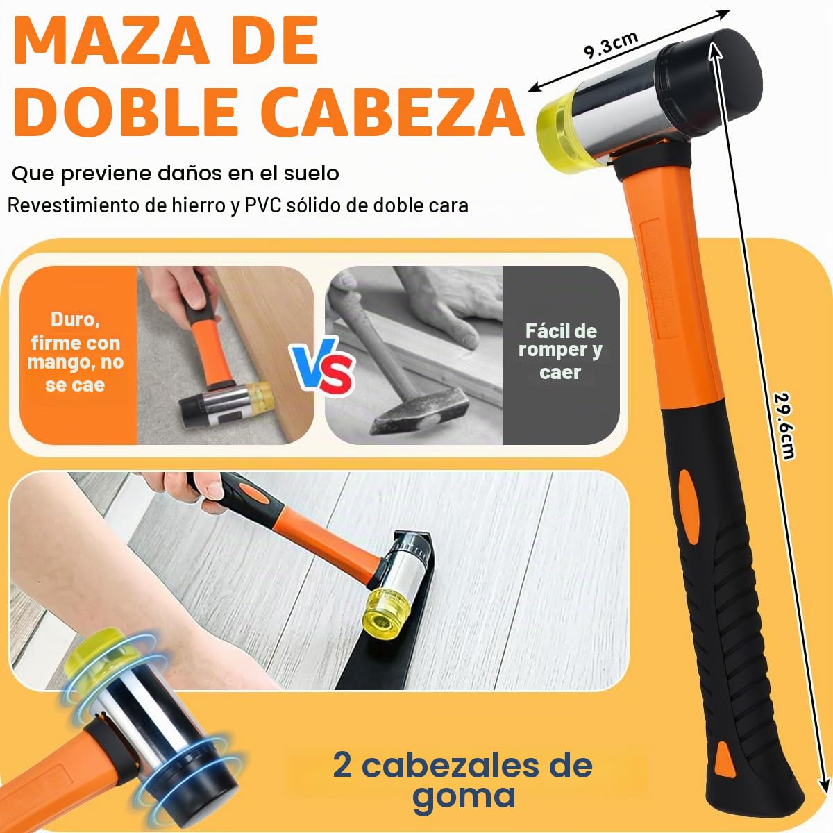 Kit de Instalación de Suelo Laminado - 43 PCS Herramientas para Suelo Laminado Incluye Martillo de Goma, Palanca de Extracción y Cuñas Separadoras - Kit Instalacion paraSuelo Vinilico Click