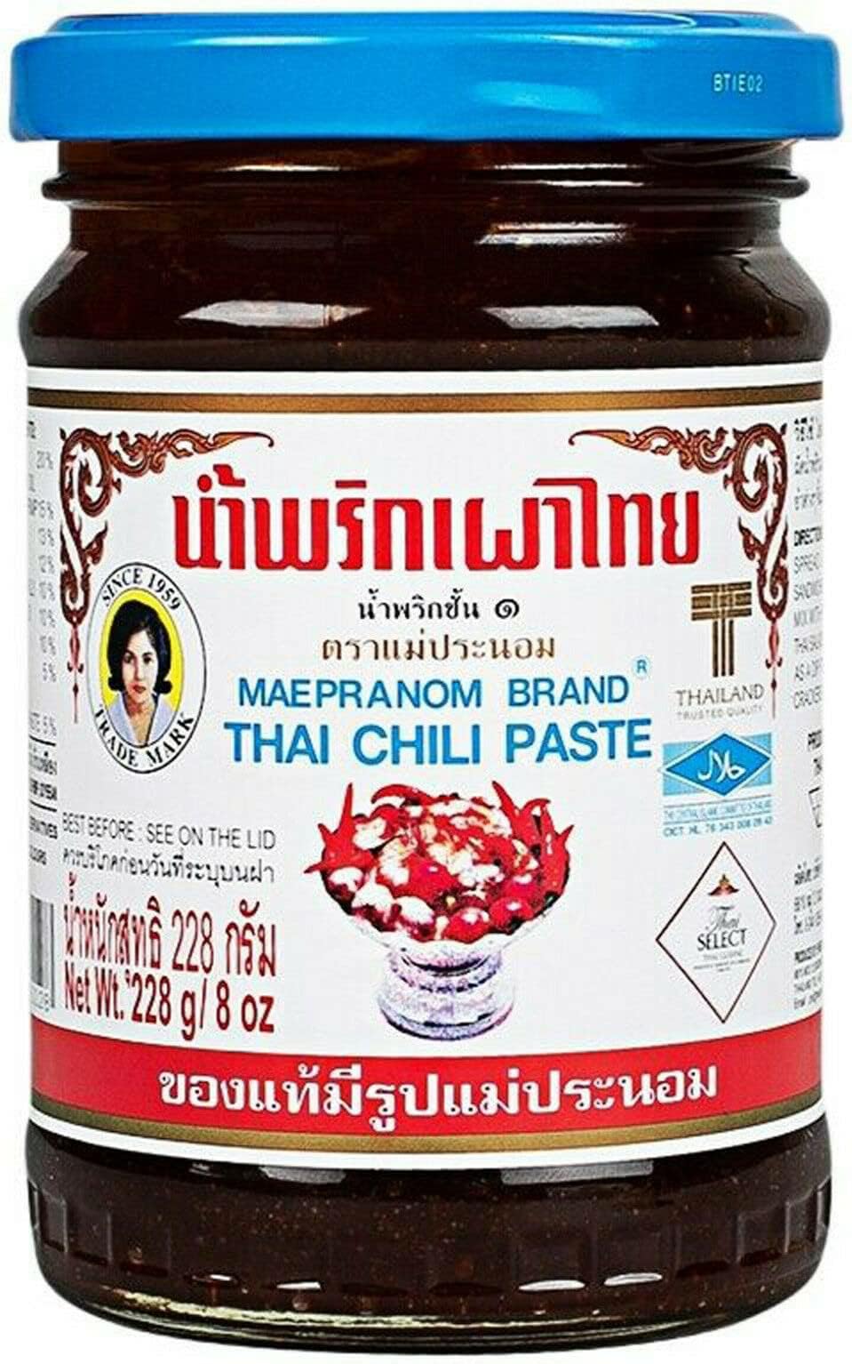 Maepranom Thai Chili Paste (namprik pao) 228g