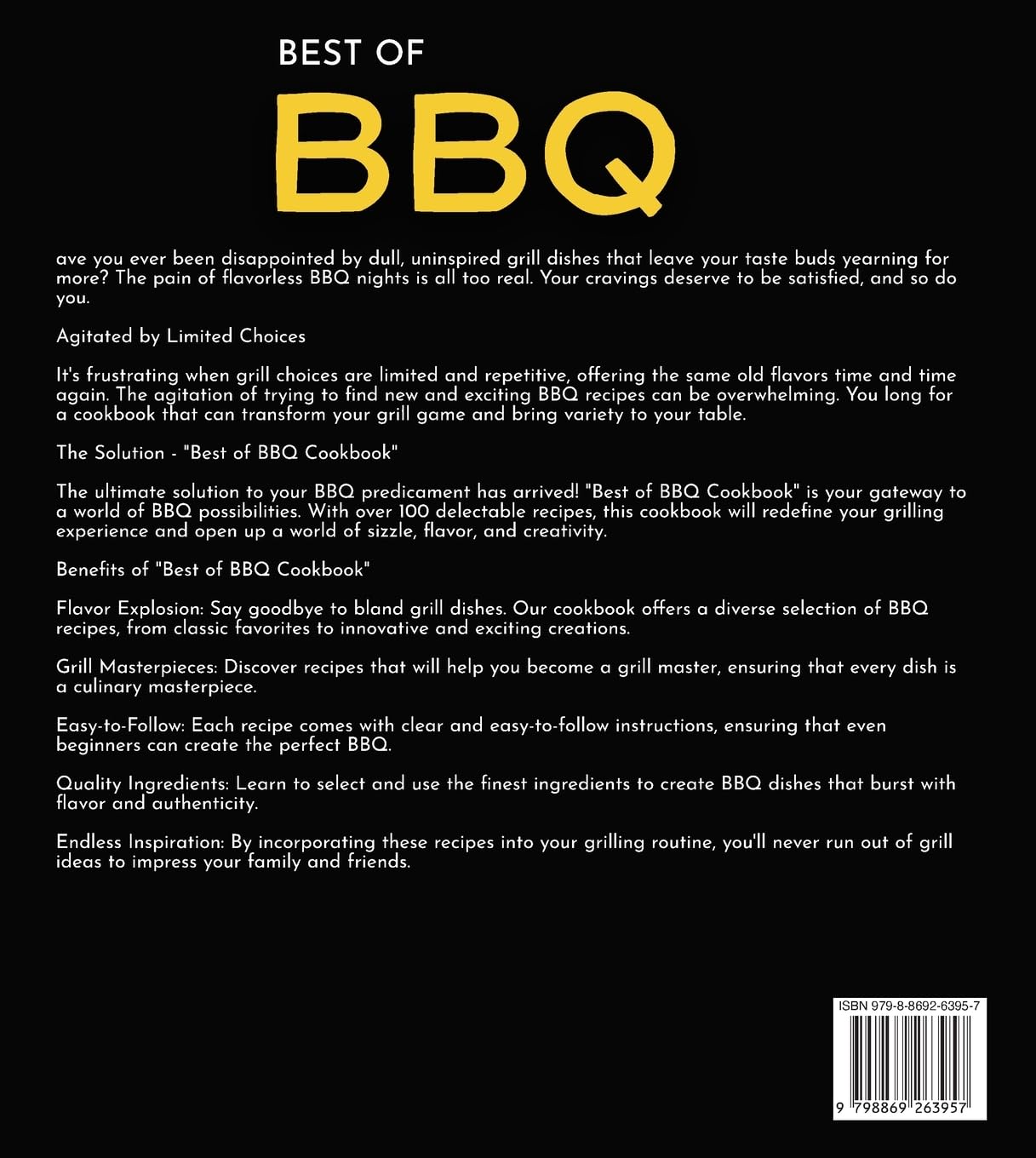 Best of BBQ Cookbook: From Smoke to Ribs 100+ Best Grill Master Recipes in One