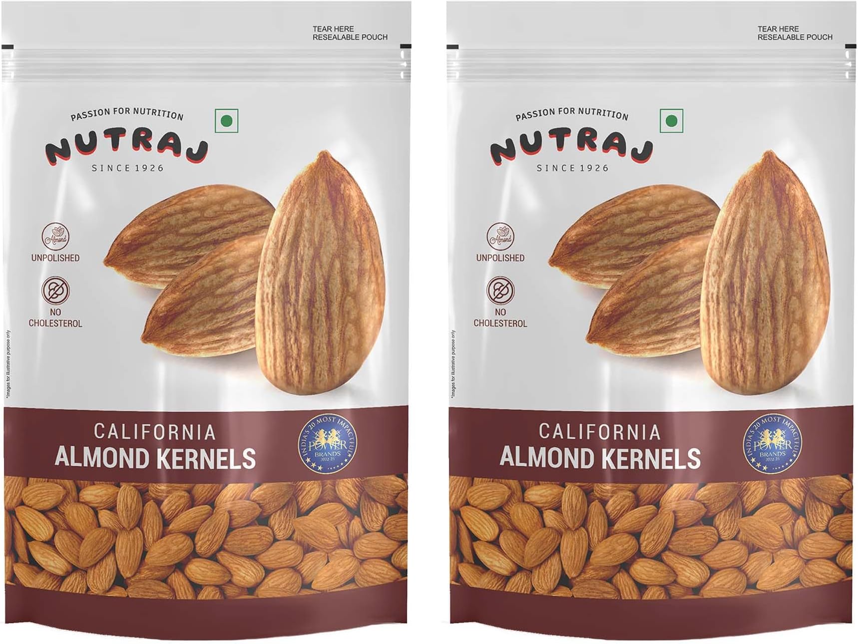 California Almonds 500G (2 x 250 gms)