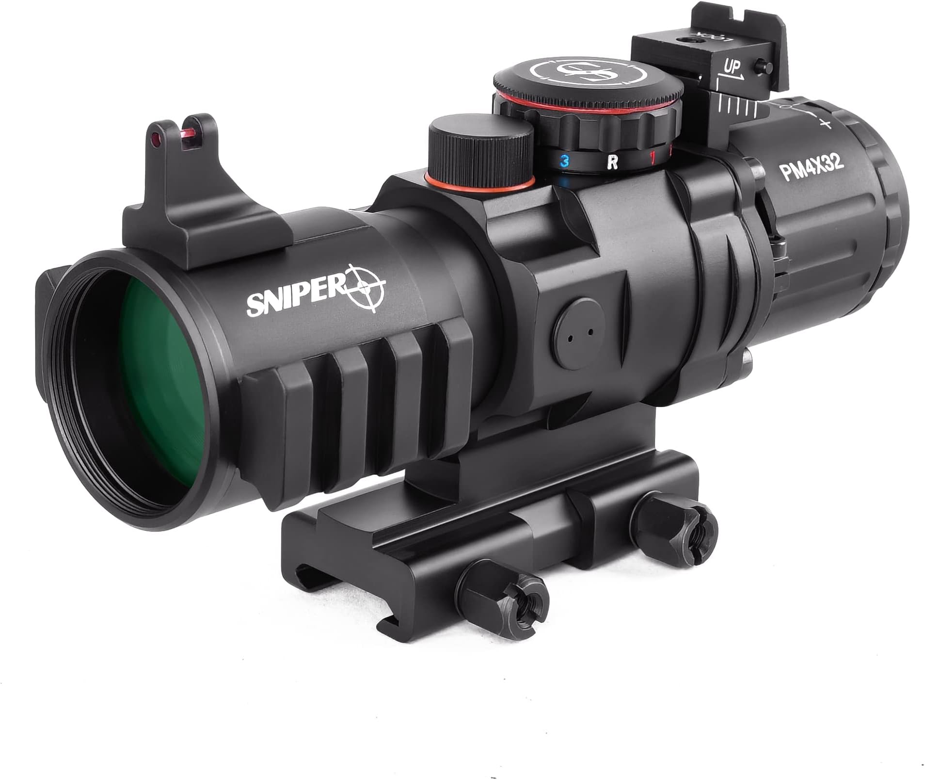 GII 4x32 Prism Scope Long Eye Relief Scope 4X Prism Scope with Fiber Optic Sight PM4x32HS