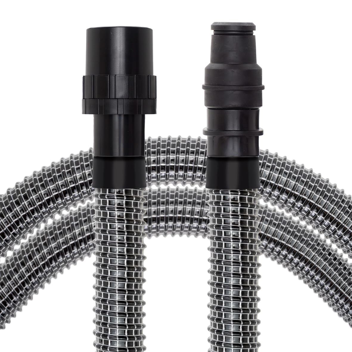 Premium Gewebeschlauch 4m für Industriesauger - Universeller 58mm Anschluss - Knickfest & robust