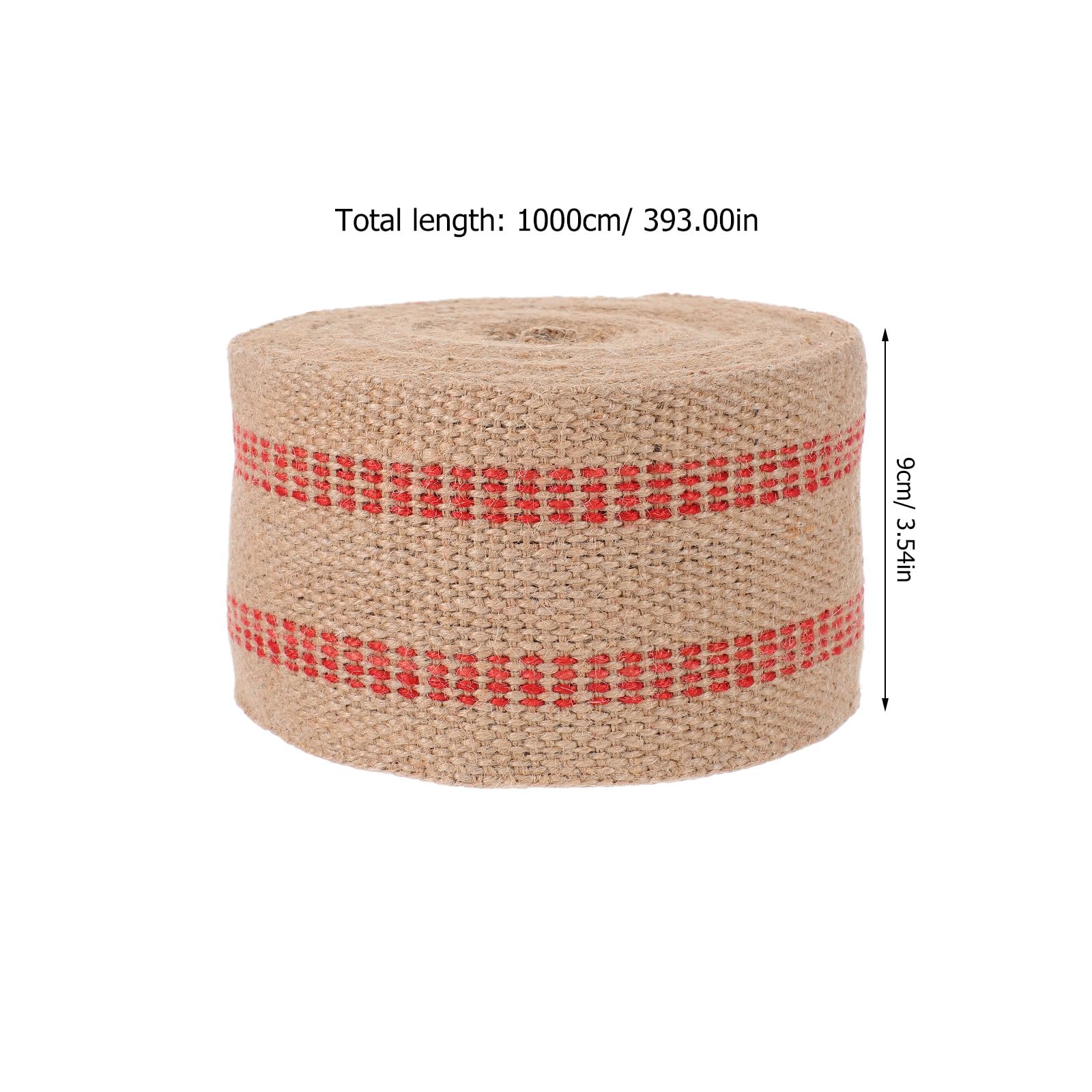 Rot Gestreiftes Jute Gurtband 10m Rolle und Basteln Geschenkideen