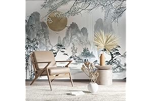 Foggy Forest Asian Style Wallpaper