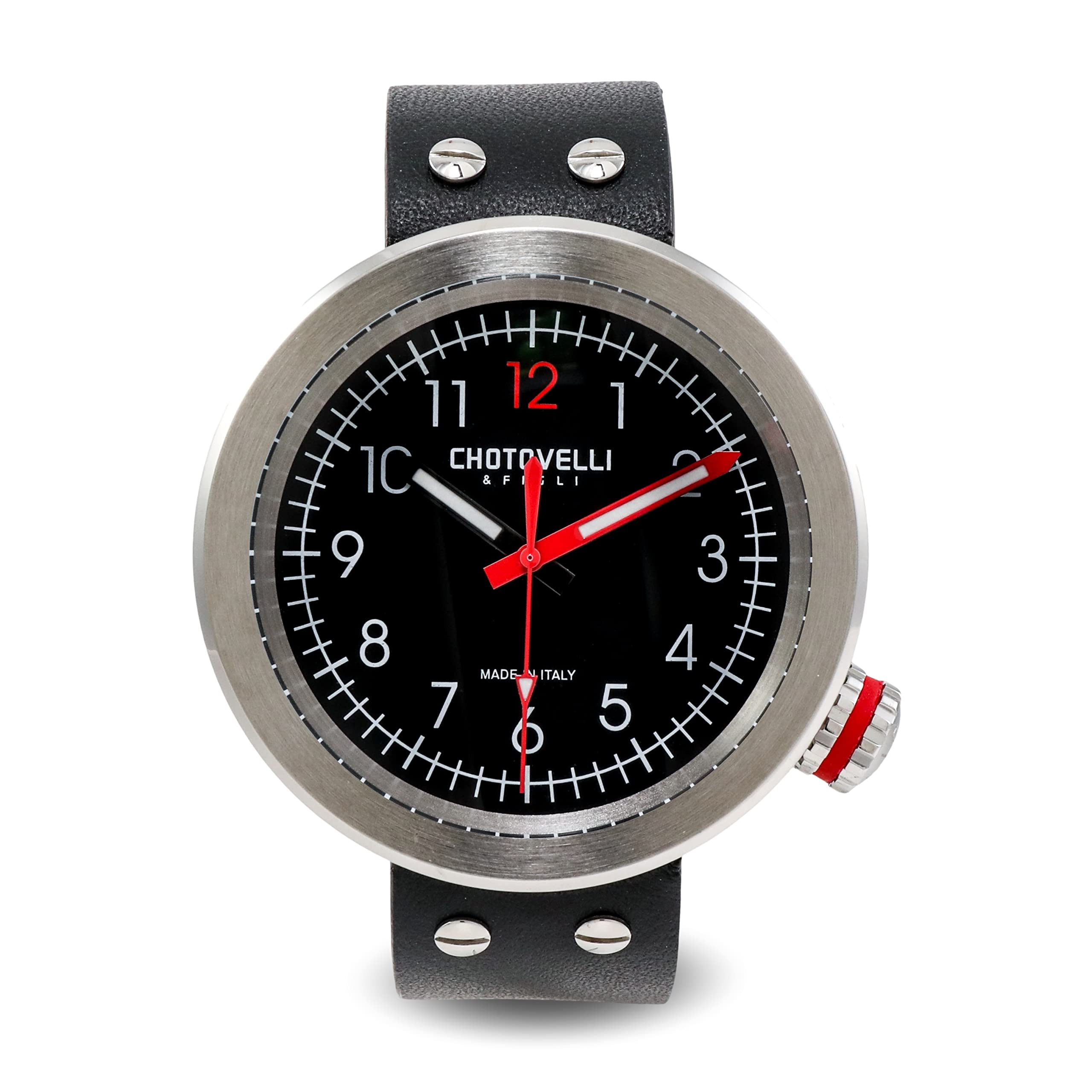 chotovelli Pilot Watches for Men Analog Mecha Quartz 100M Waterproof Luminous Face Racing Took Wrist Watches Casual Italian Sport Watch