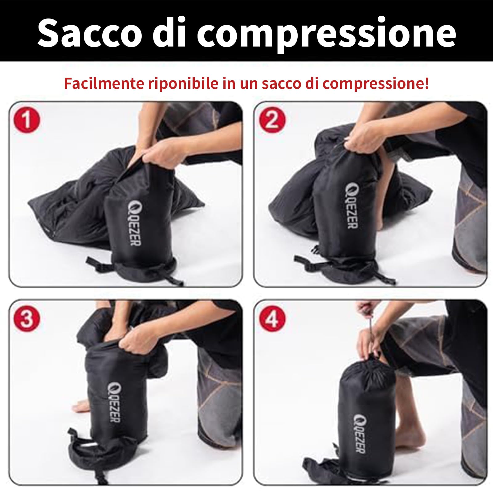 Sacco a pelo in piuma, sacco a pelo invernale 7℃ ~ -8 ℃~-24℃ 【1.46-2.32 kg】leggero,caldo, piumino di alta qualità 600+ FP, per campeggio,escursionismo, alpinismo e viaggi