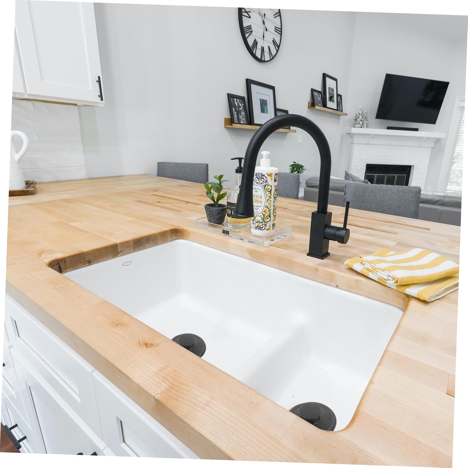 Plastic Kitchen Sink Drain Plug Black Stopper for Garbage Disposal