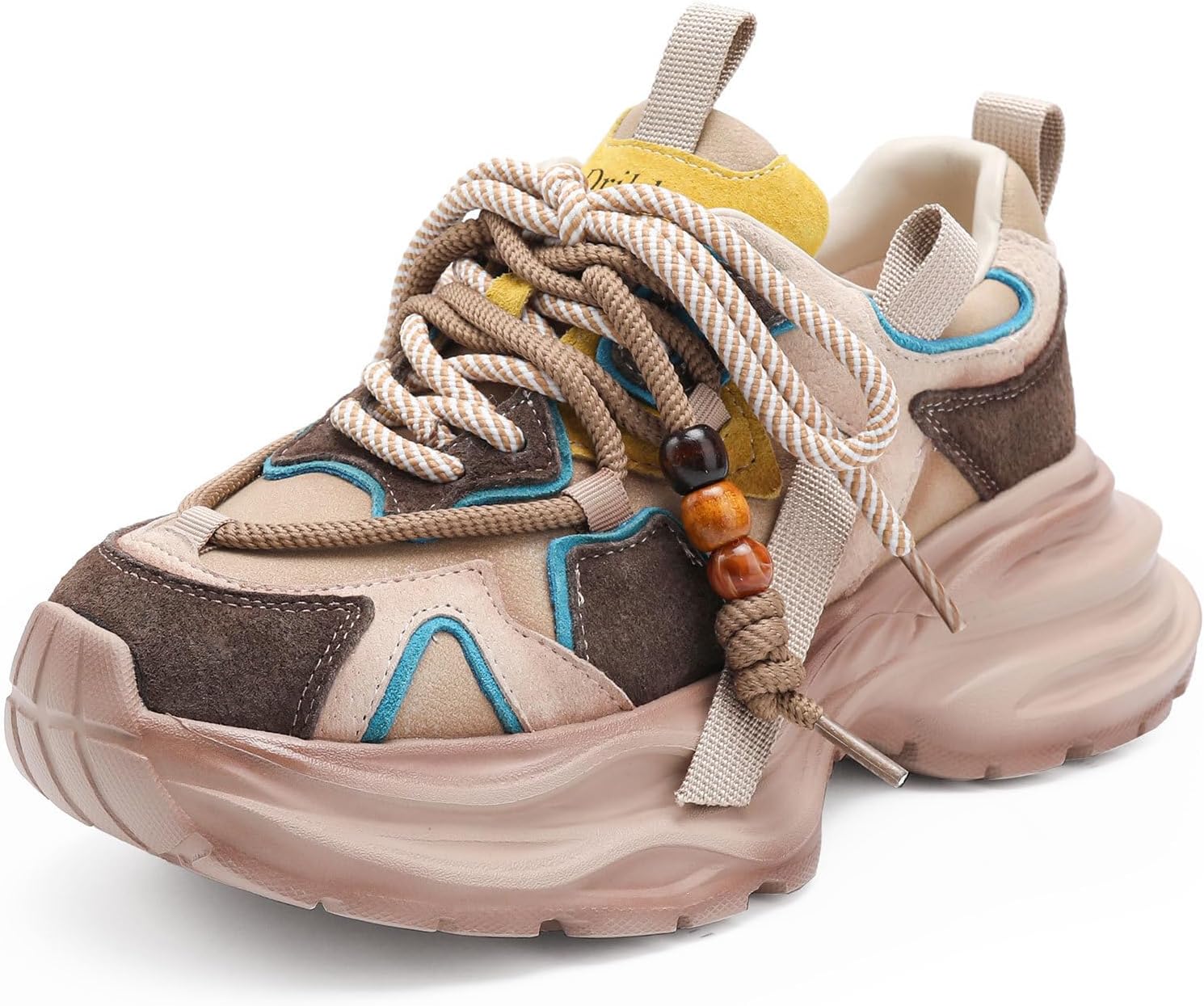 Women's Women Chunky Platform Running Shoes Breathable Lightweight Walking Sneakers Comfortable Casual Tennis Dad Shoes