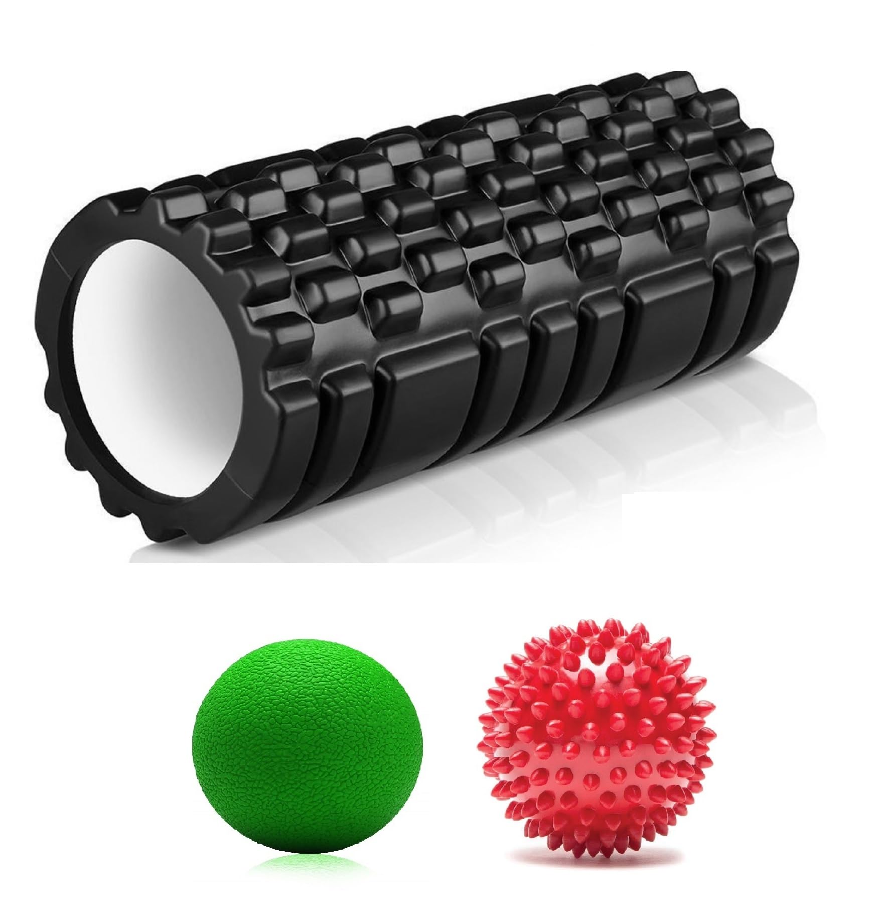 Bodylastics 60cms Foam Roller for Deep Tissue Massage, Relief from Sore Muscles Pain, Pre & Post Exercise Fitness Workout Sessions