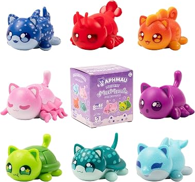 Aphmau Mystery MeeMeows Surprise Figures- Styles May Vary, one Supplied at Random, Purple