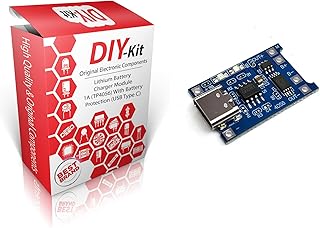 وحدة شاحن بطارية ليثيوم 1 امبير (TP4056) مع حماية للبطارية (USB نوع سي) 11 من داي - كيت