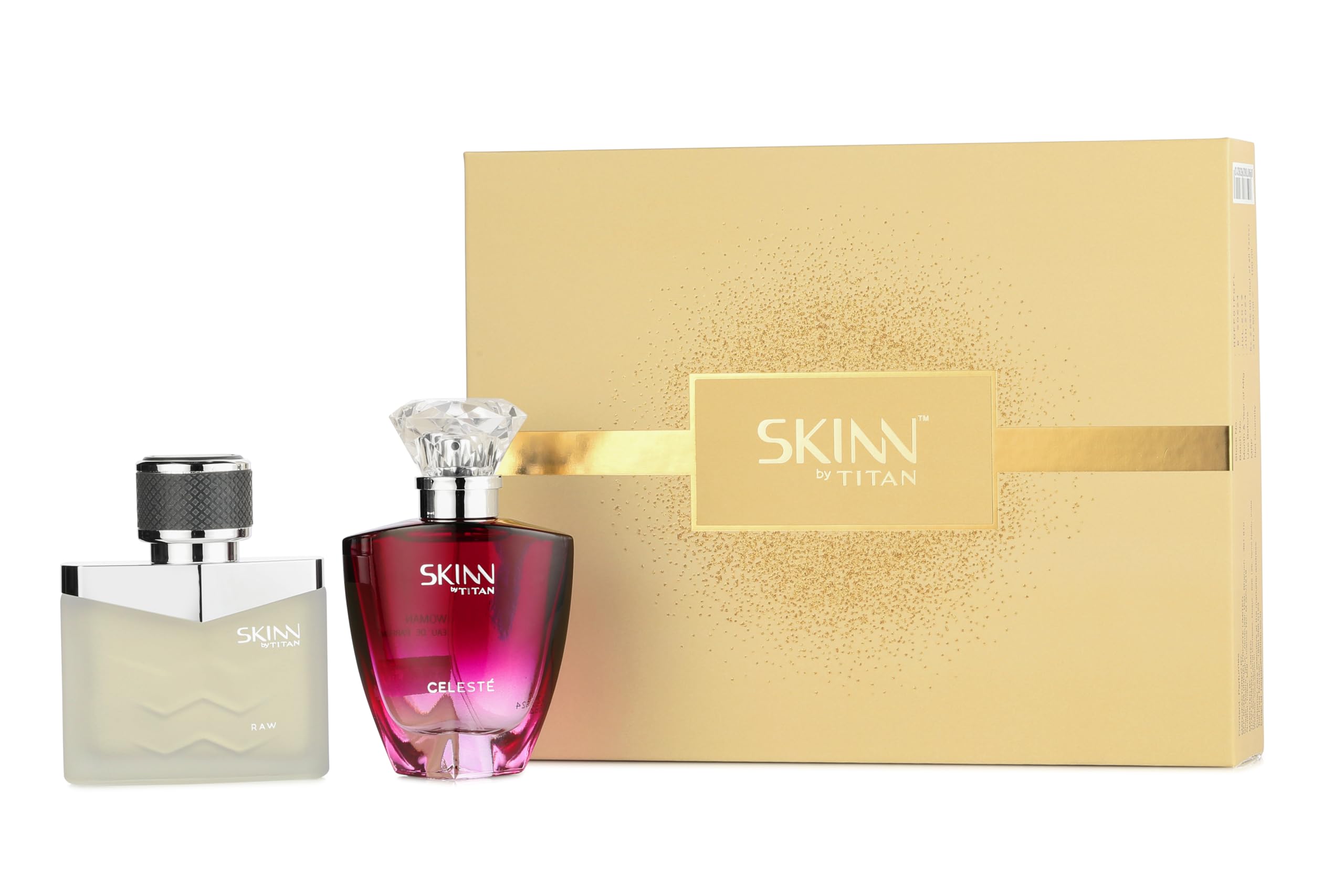 Skinn by Titan Raw and Celeste Perfumes for Men and Women, 50ml (Pack of 2)-picture-41