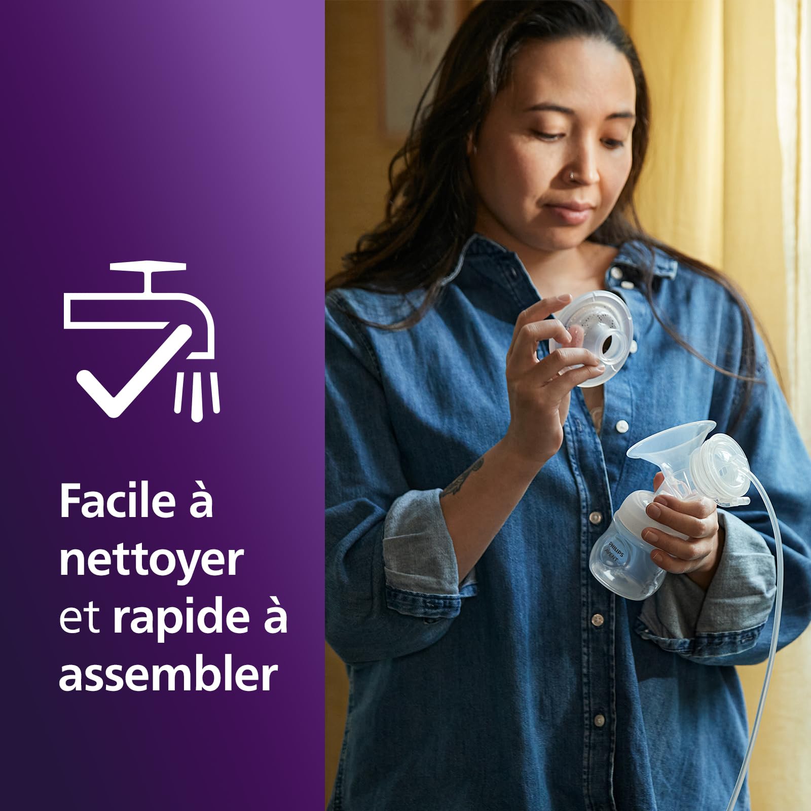 Philips Avent - Tire-lait électrique simple, qualité hospitalière, moteur silencieux et rechargeable pour une expérience discrète où que vous soyez, trousse de transport, modèle SCF396/31 - 4
