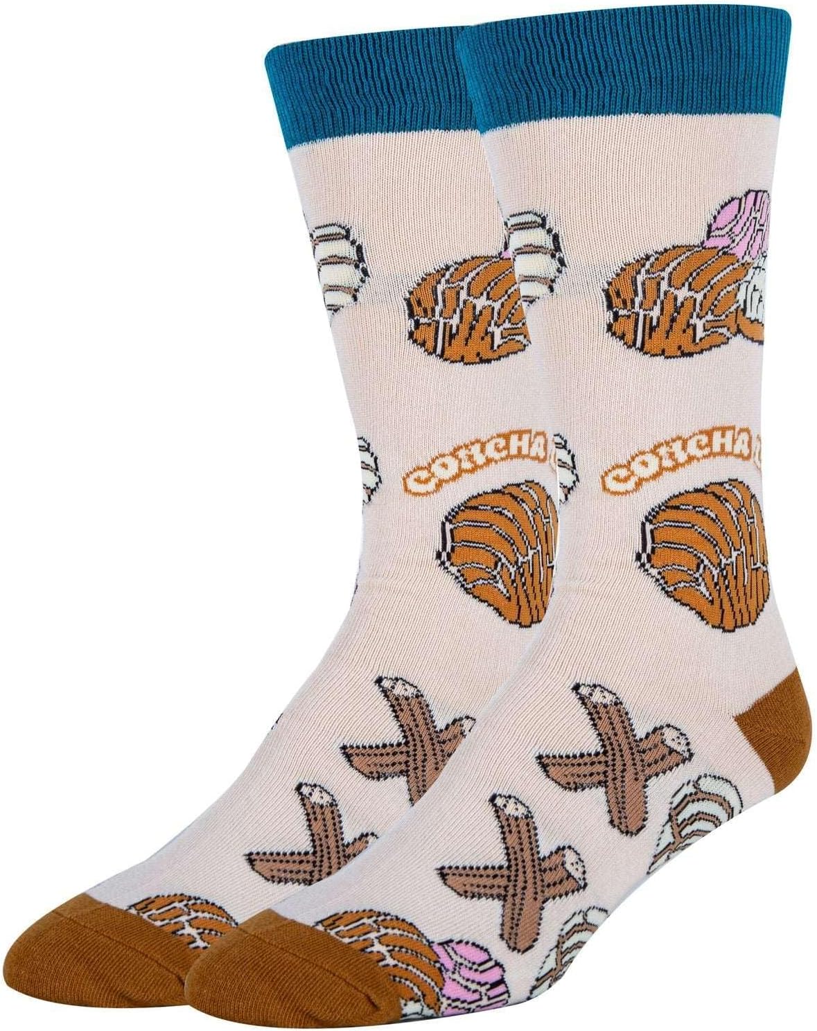 ooohyeah Men's Funny Novelty Food Fruit Theme Crew Socks, Fun Crazy Silly Cotton Dress Socks, Shoe Size 8-13