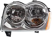Vista 1 de KarParts360 For Jeep Grand-Cherokee 2005 2006 2007 Headlight Assembly Driver Side CAPA Replacement For CH2502160, CH2502160C 55156351AF