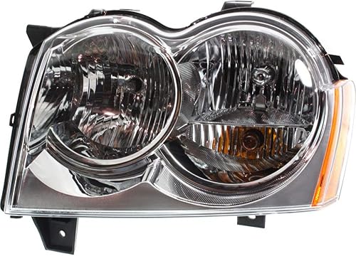 KarParts360 Para Jeep Grand Cherokee 2005 2006 2007 Conjunto de faros delanteros del conductor y del pasajero, par  Certificado CAPA  Reemplazo para