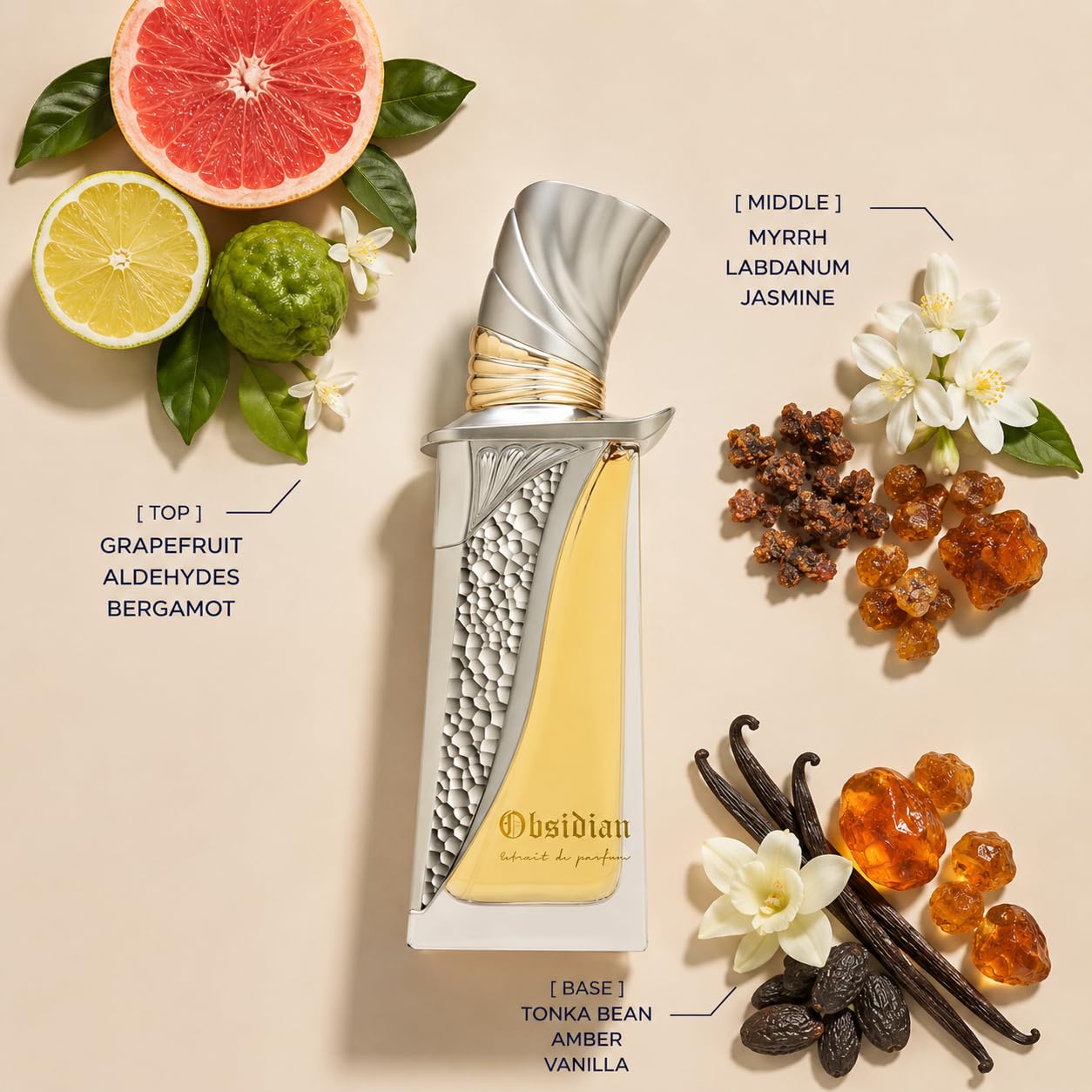 Amazon.com : French Avenue Obsidian Extrait EDP 100ml : Beauty
