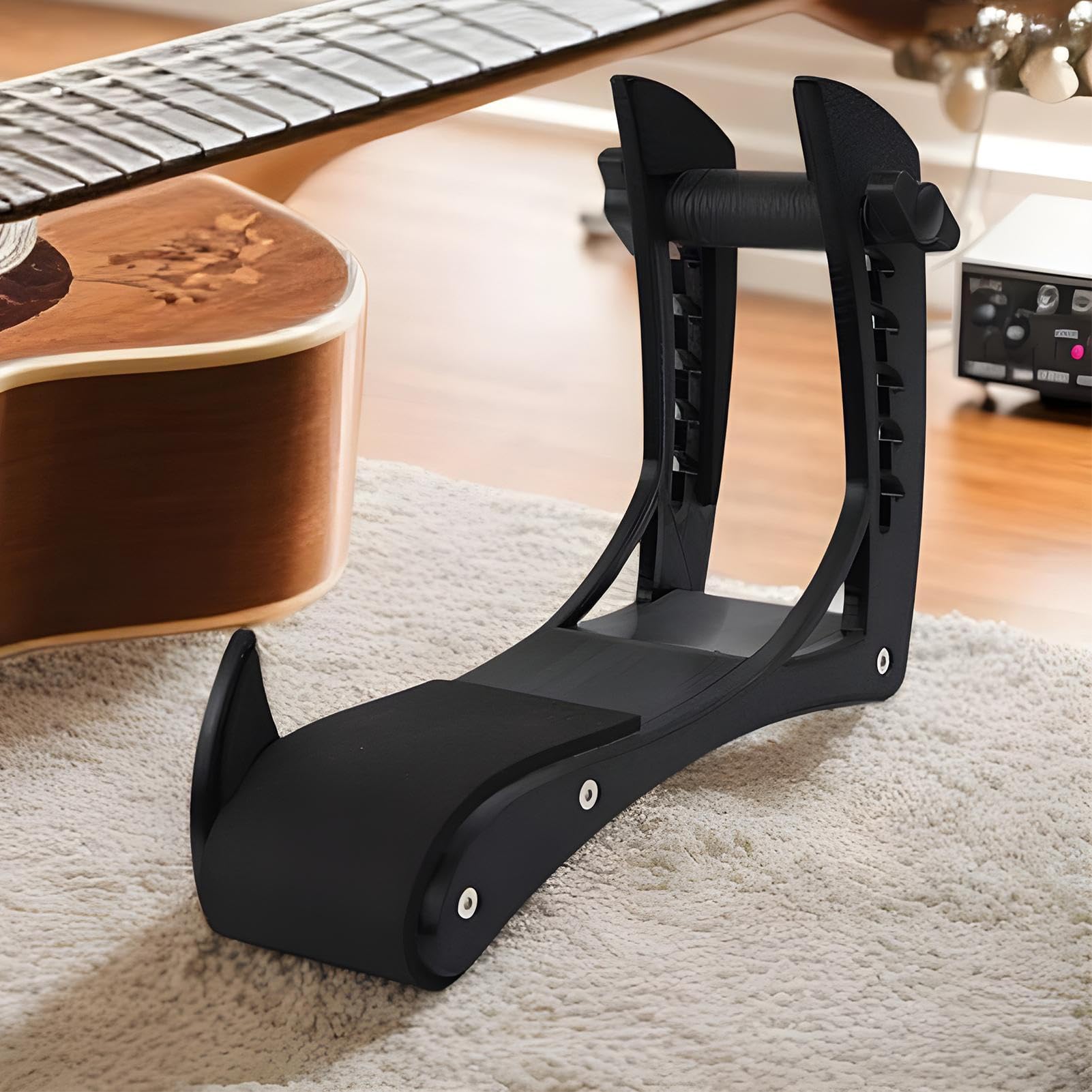 Support de guitare classique, support de jambe acoustique antidérapant, repose-pieds multifonction pour guitares électriques, guitares acoustiques et basses, avec capacité de studio de scène et