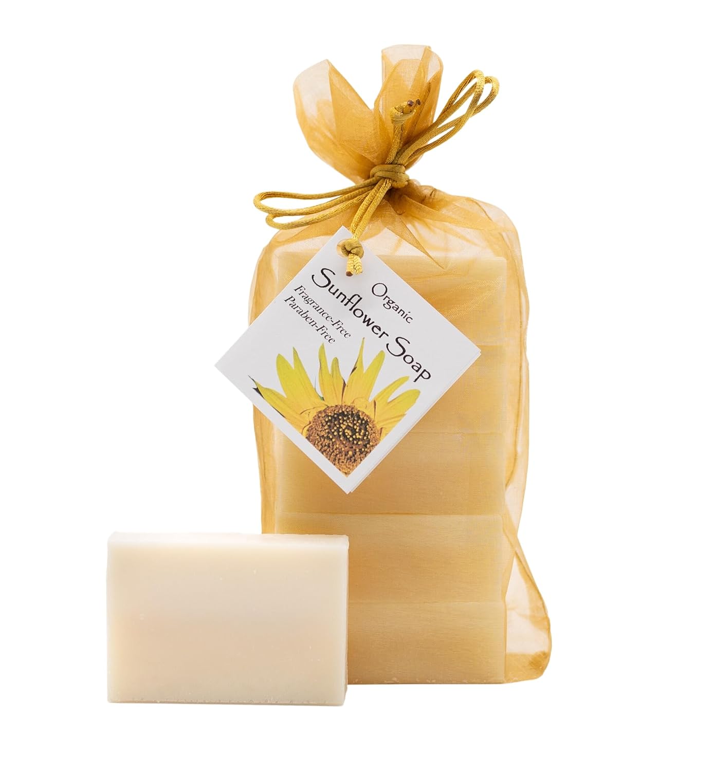Organic Sunflower Soap Stack of 5 Bars