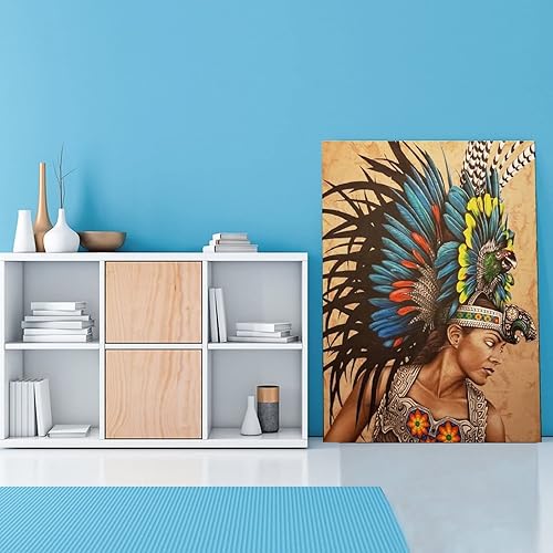 Miniatura 2 de Pósteres de arte de pared del imperio azteca, arte de pared de diosa mexicana, mujer guerrera, pósteres e impresiones artísticas de pared para sala