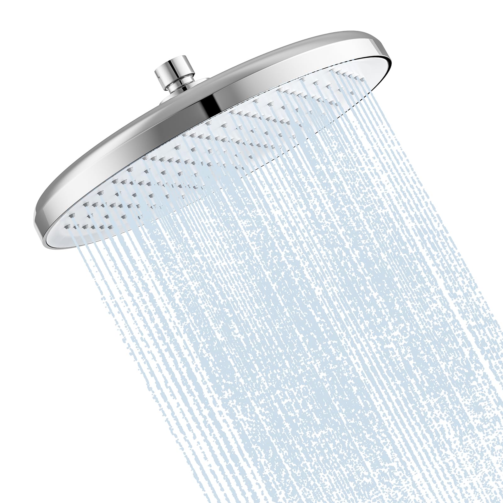 25cm Regenduschkopf,Duschkopf Regendusche,Regenbrause,Wasserfall Wassersparend,Rain Shower Head,Anti-Kalk-Düsen,Installierbar an der Wand oder Decke(Chrom, N1DP701CP)