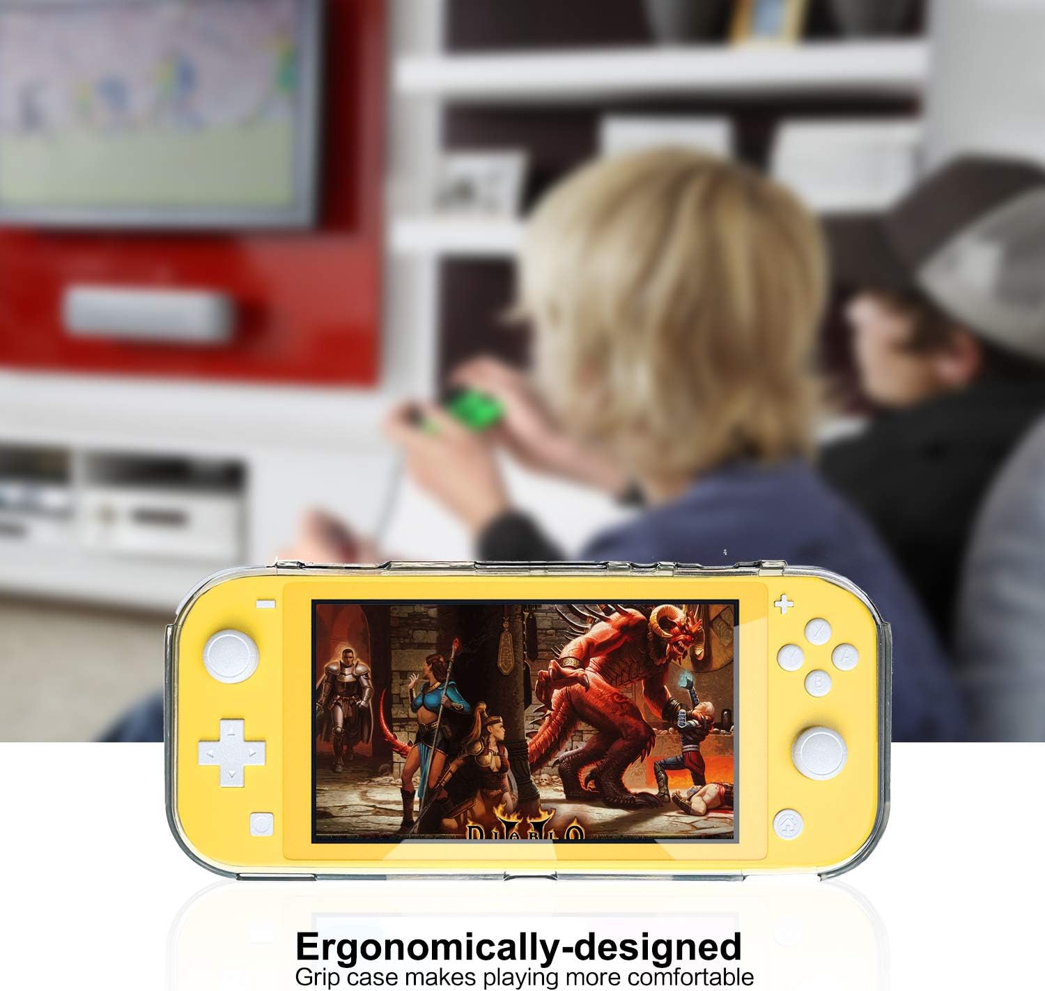 HEATFUN TPU Case for Nintendo Switch Lite, Soft Protective Case for Nintendo Switch Lite - Clear