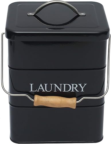 Morezi Contenedor de detergente para ropa sucia, recipientes para jabón en polvo con tapa y cuchara incluidas, latas resistentes perfectas para