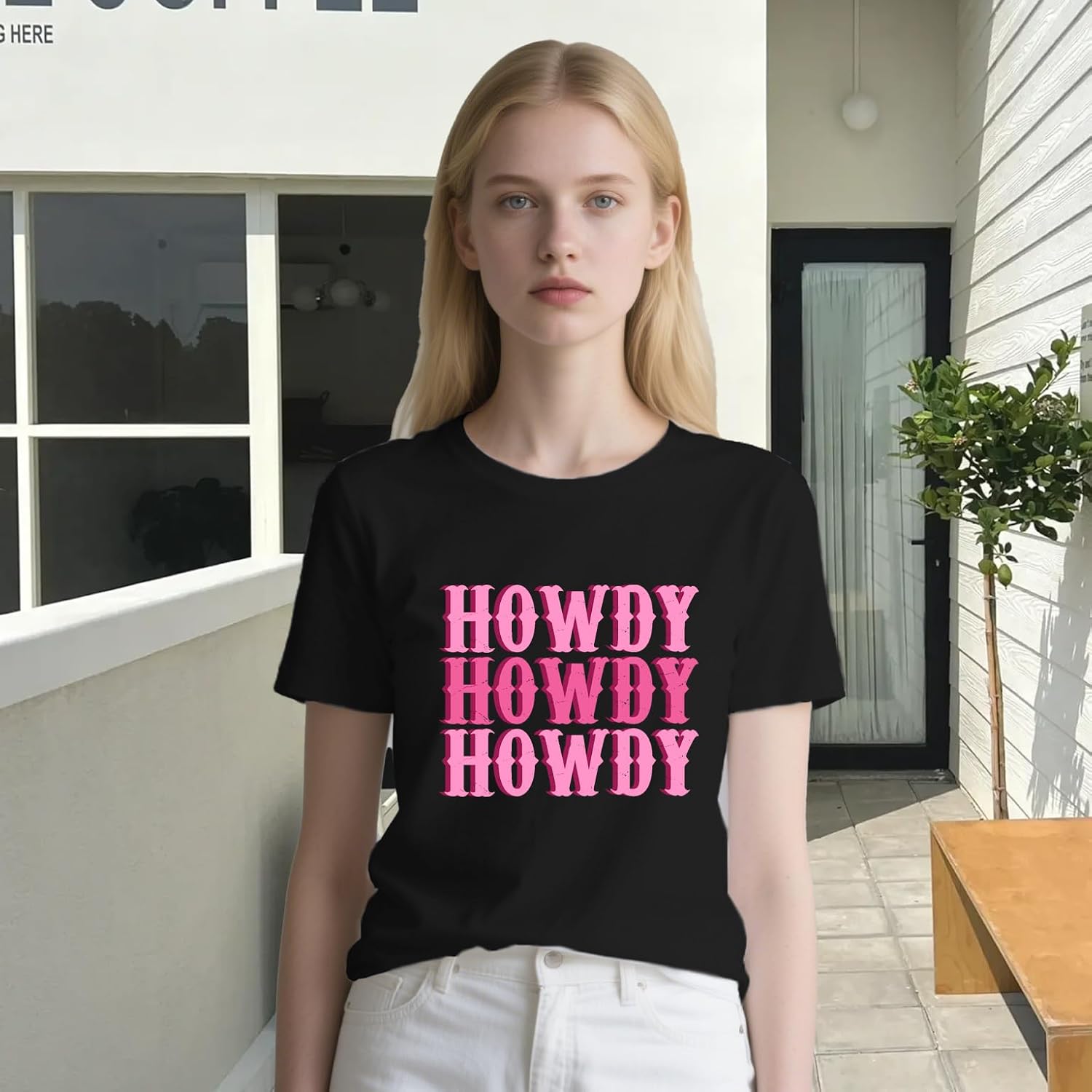 Womens Cowgirl Shirts Howdy Cowboy T-Shirt Western Country Music Concert Tee Tops - Image 4