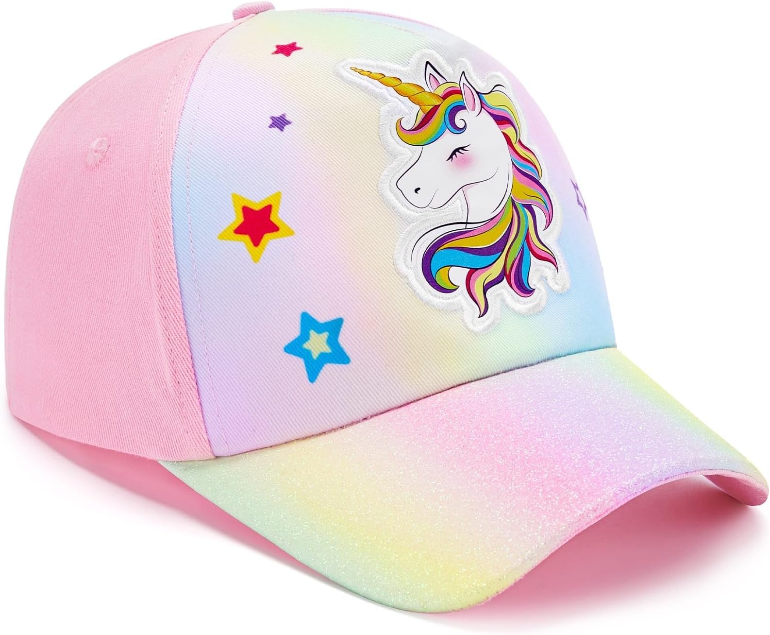 Kids Baseball Hat Unicorn Girls Baseball Cap Toddler Trucker Hat Girls Hats for Kids Ages 4-8