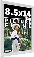 Vista 13 de Poster Palooza Marco de fotos de madera de pino macizo blanco de 18 x 8 Acrílico UV, respaldo de tablero de espuma y accesorios para colgar