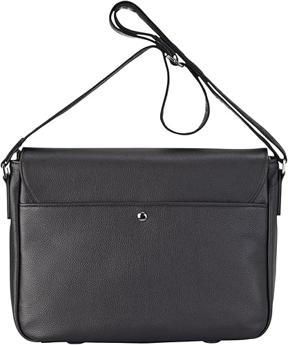 Miniatura 3 de Bolso de mensajero de cuero genuino para hombres - Maletín para portátil de 13 pulgadas - Bolsa de trabajo de viaje de negocios de piel de vaca