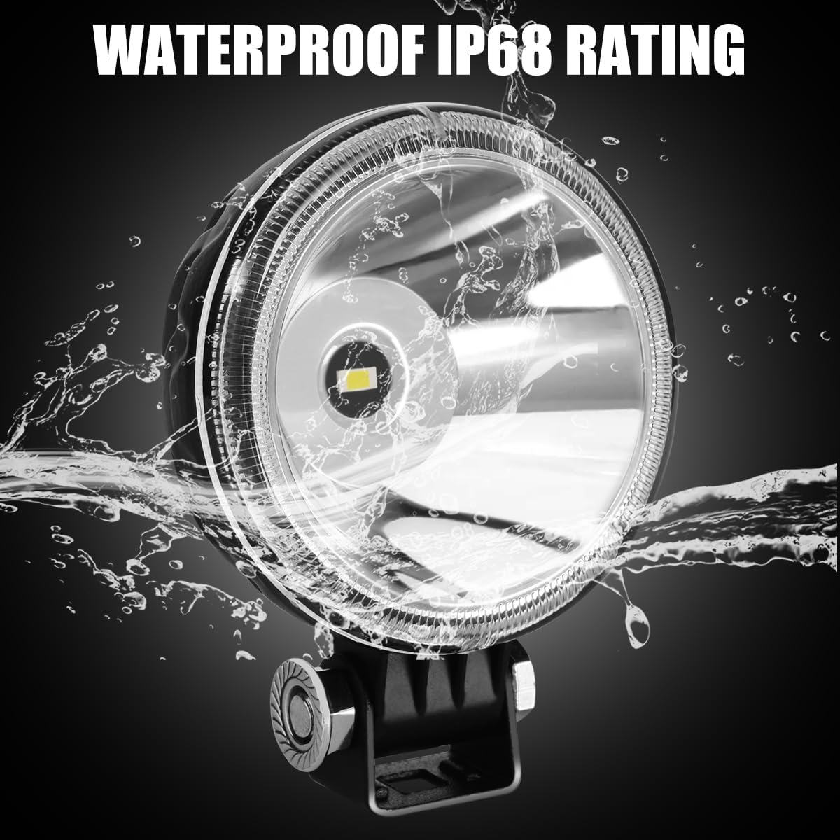 Round Led Pod Lights Spot 3 inch Small Driving Fog Reverse Backup Offroad Lights Headlights 30W 12V Work Light Bar For Trucks ATV UTV Golf Cart Tralier Motorcycle Pickup Tractor Marine Boat 2-Pack