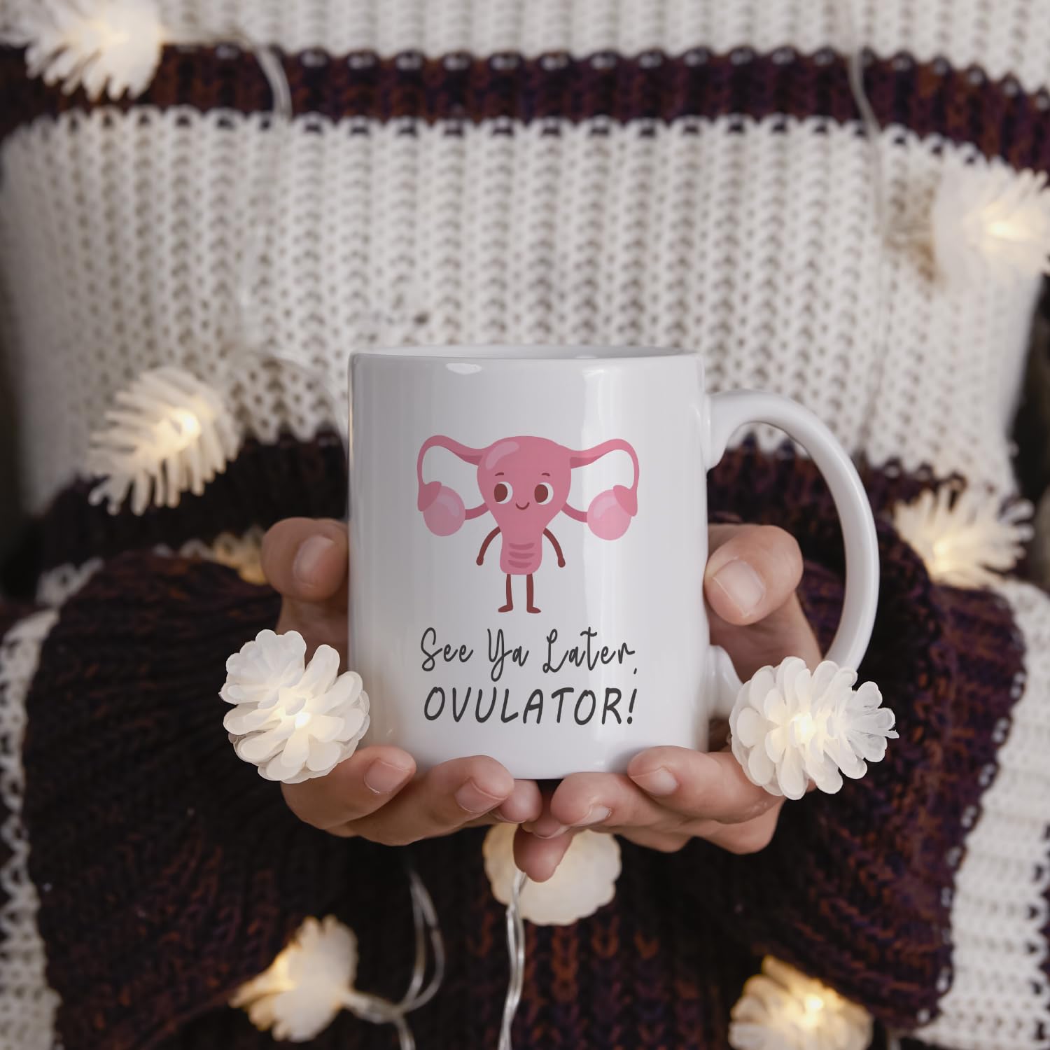 NATSUNO Hysterectomy Gifts,Hysterectomy Recovery Gifts,Hysterectomy Mug,After Hysterectomy Must Haves,See Ya Later Ovulator Mug Cup,Hysterectomy Recovery Gifts,Uterus Gifts,Friend Gifts For Women