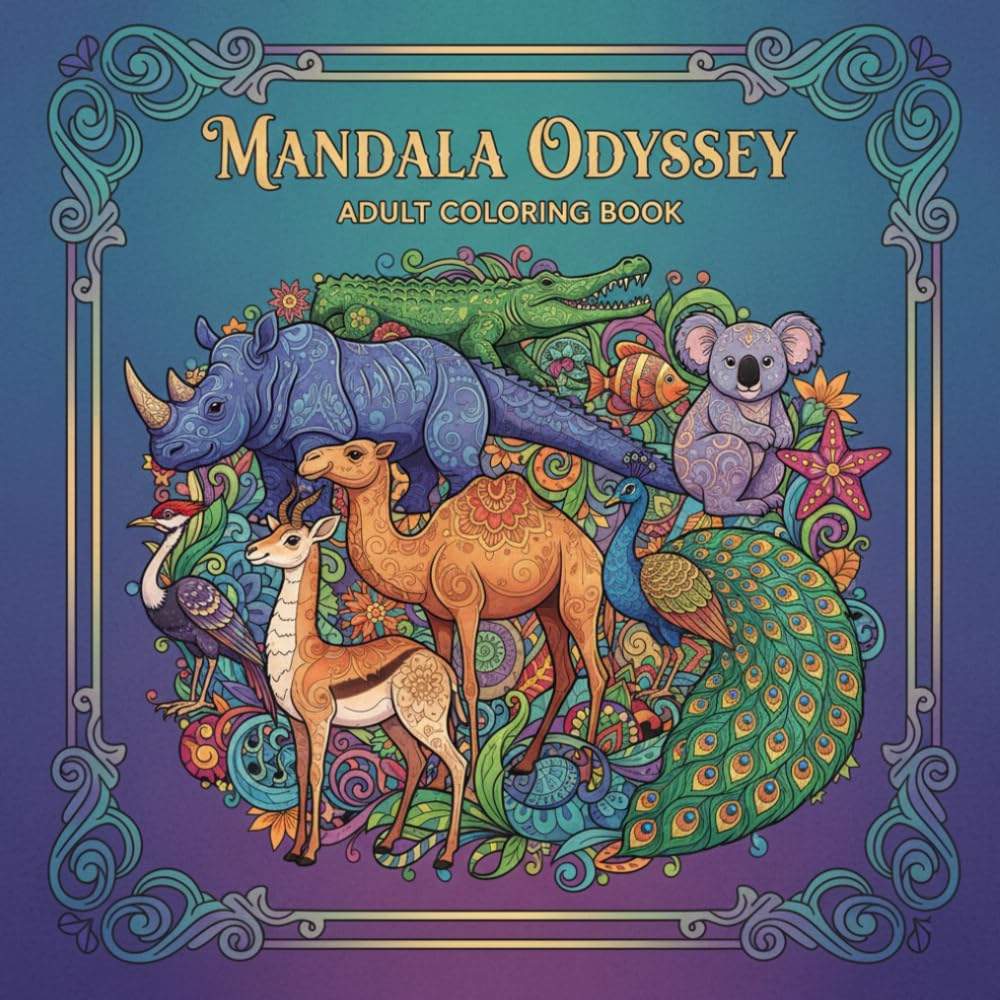 Nature’s Harmony : Animals, Sea Life & Birds – An Adult Coloring Book for Relaxation.: Relax and unwind with the beauty beyond the busy life.