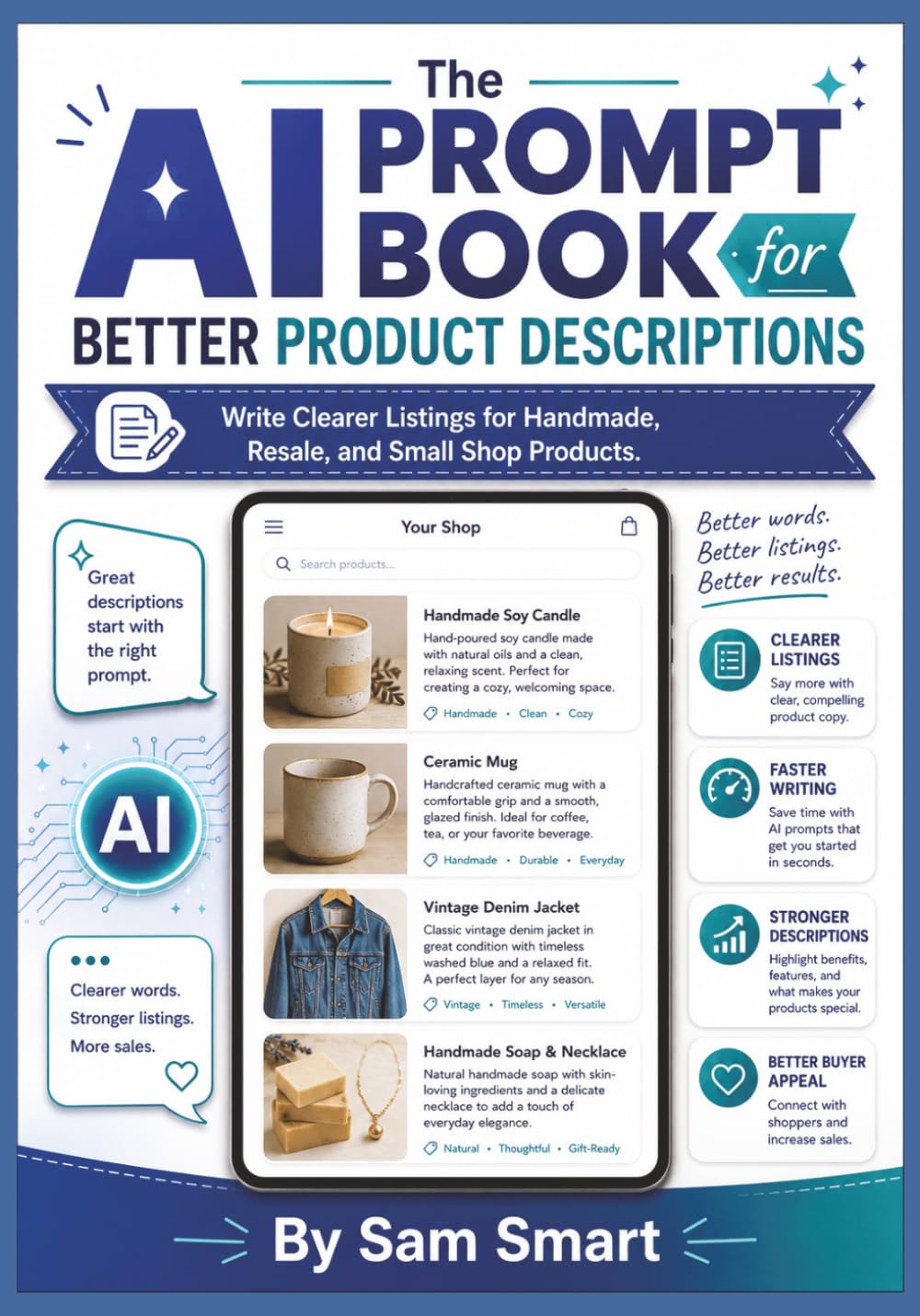 The AI Prompt Book for Better Product Descriptions: Write Clearer Listings for Handmade, Resale, and Small Shop Products