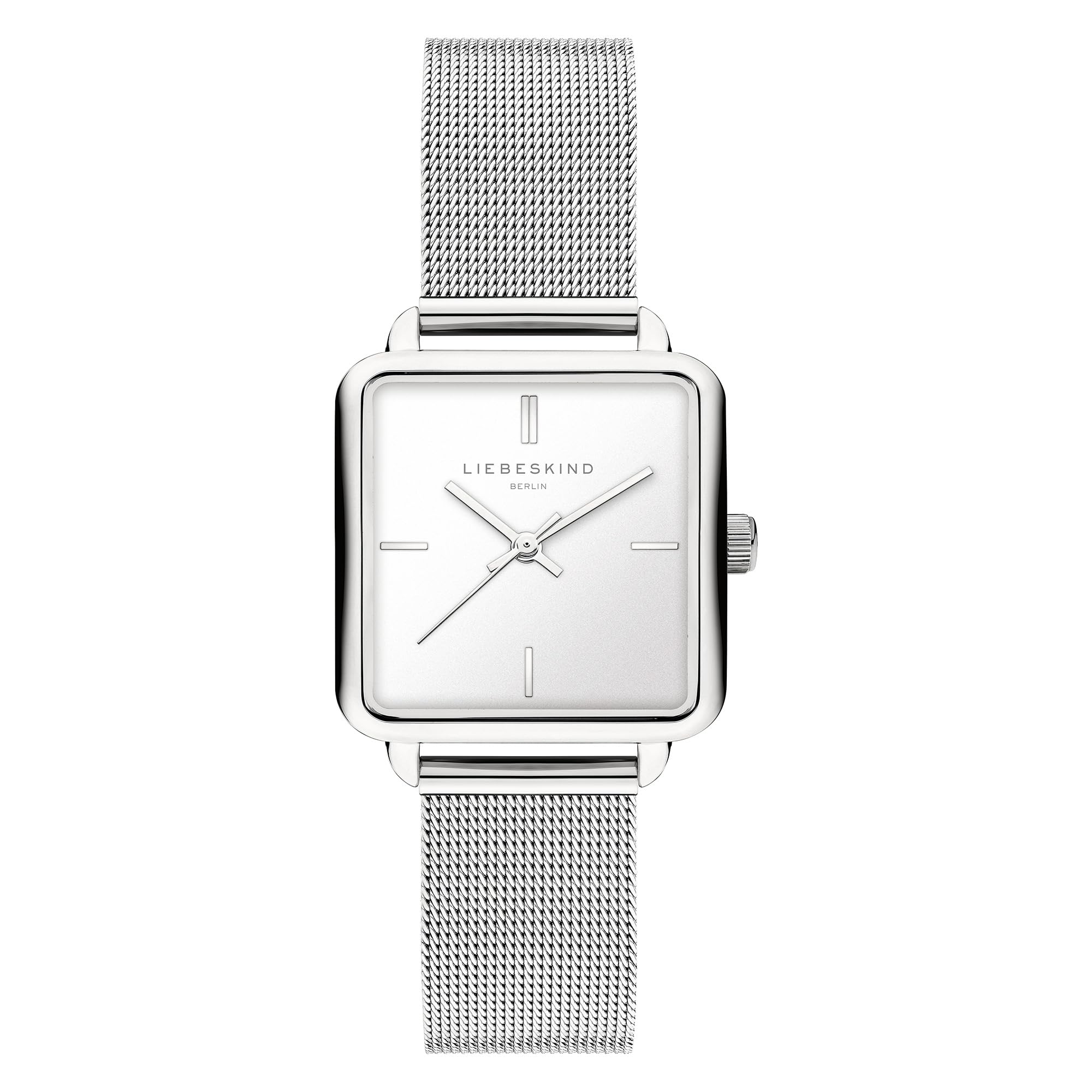 Liebeskind Berlin Women's Watch - Square - Silver - 28.5 mm - Elegant Women's Watch Made of Polished Stainless Steel with Quartz Movement - Analogue Watch - 3 ATM Waterproof - Scratch-Resistant