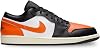 Nike Air Jordan 1 Low Zapatos para niños grandes (Negro/Blanco/Vela/Estrella de mar) Talla 6 3