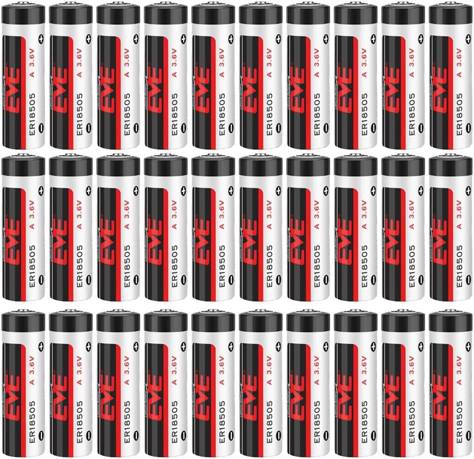 (30-Pack) ER18505 3.6V 4000mAh A Size Li-SOIC2 BatteryPCL Non-Rechargeable Lithium Battery