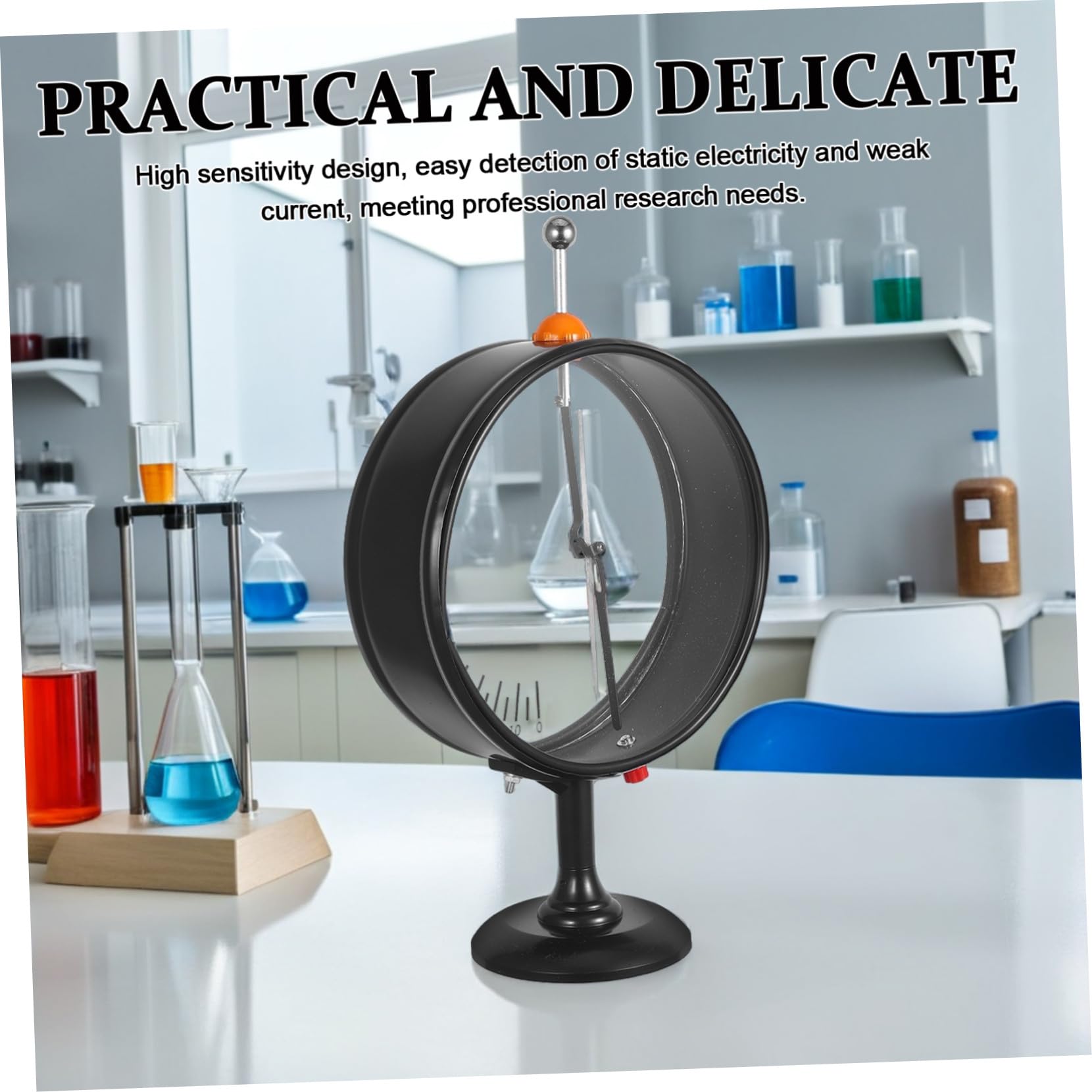 VILLCASE Strumento Didattico per Fisica Rilevatore di Carica Statica Kit per Esperimenti sulla Carica Statica Strumento di Laboratorio per Apprendimento della Fisica