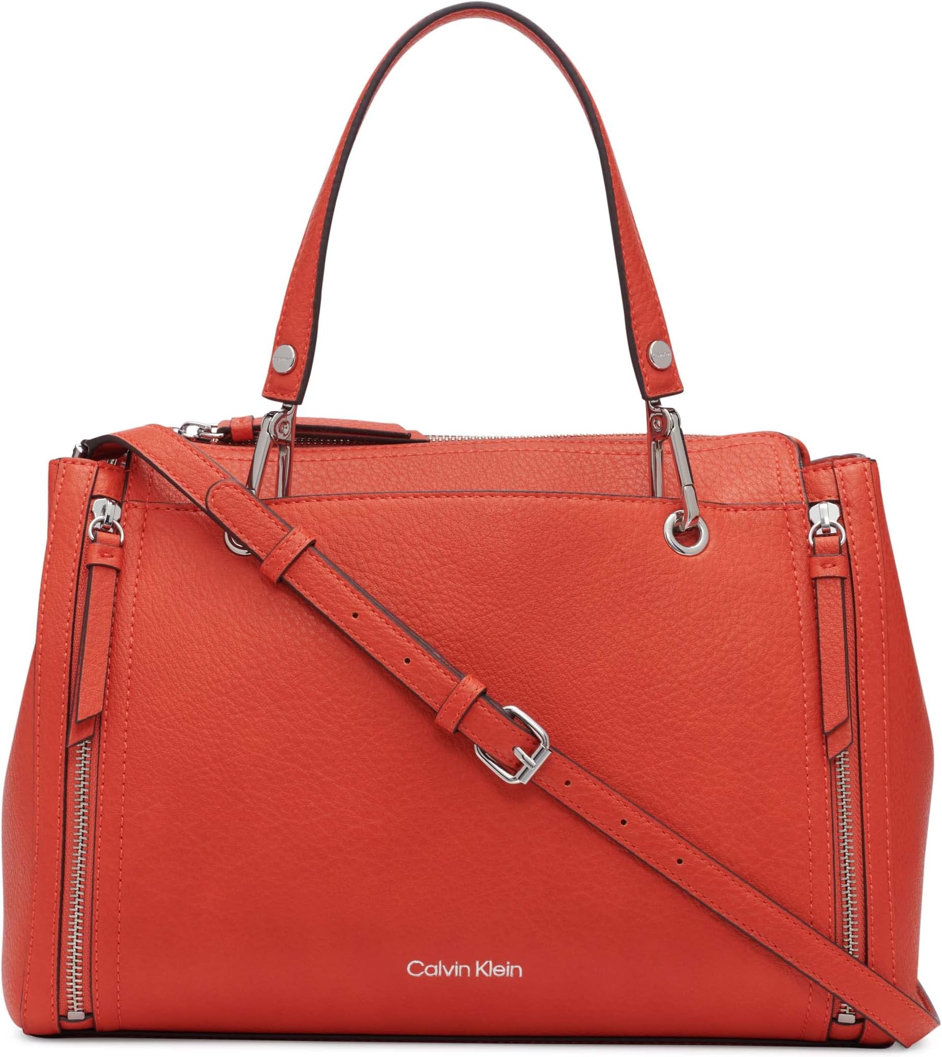 Calvin KleinReyna Novelty Satchel, Caramel Combo, One Size