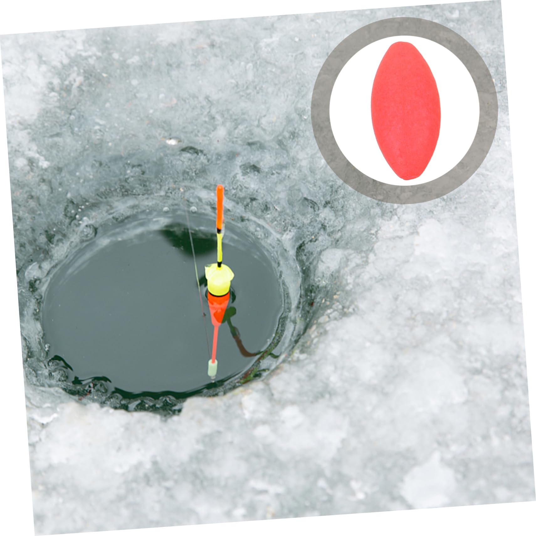 Abaodam Perles De Pêche Flotte Attaquer pour Outil De Pêche Articles De Pêche Attendre La Pêche Accessoires De Pêche Rouge Plastique